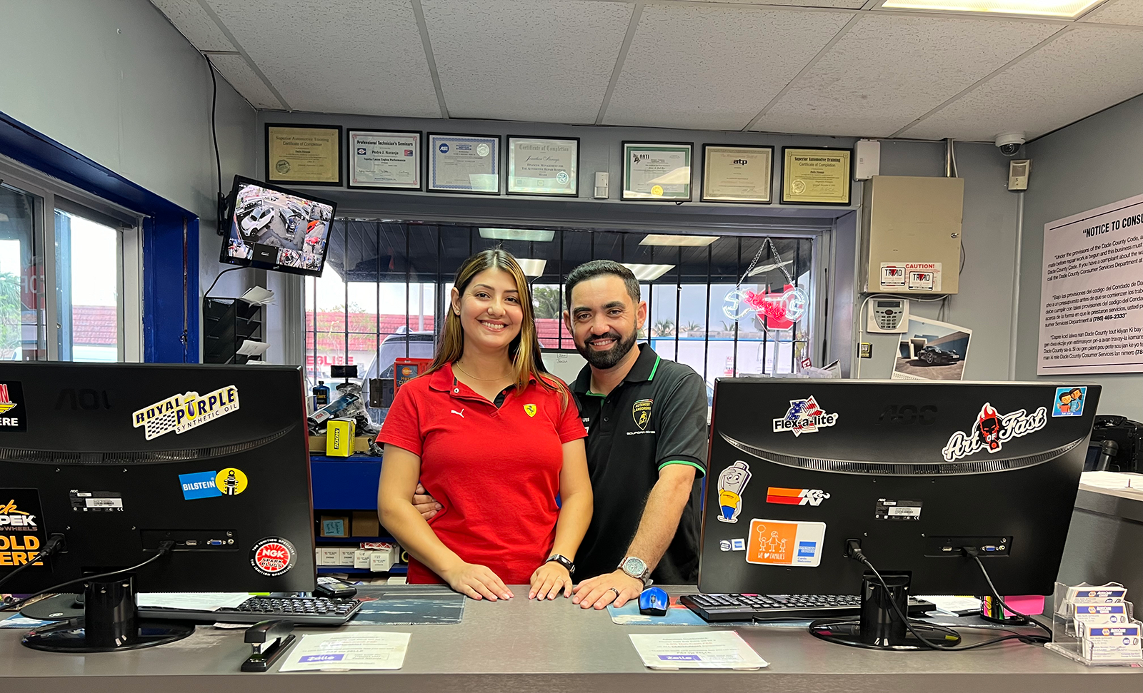 Our front desk team