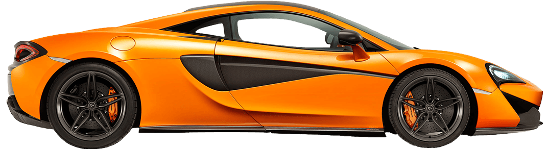 Orange McLaren sports car